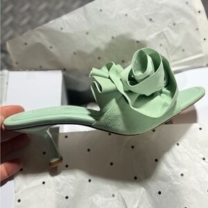 Kate Spade Mint Green Floral Heels
